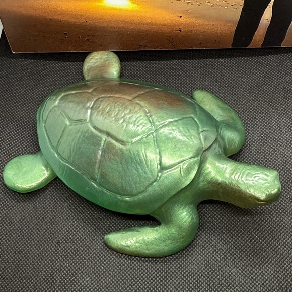 Handmade Other - Resin Green Turtle Reptile Decor